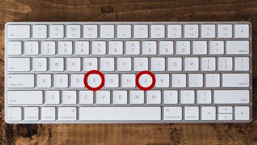 ¿Sabes por qué las letras F y J de tu teclado tienen una marca en relieve?