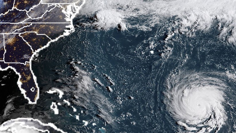 VIDEO: Así luce desde el espacio el ojo del poderoso huracán Florence 