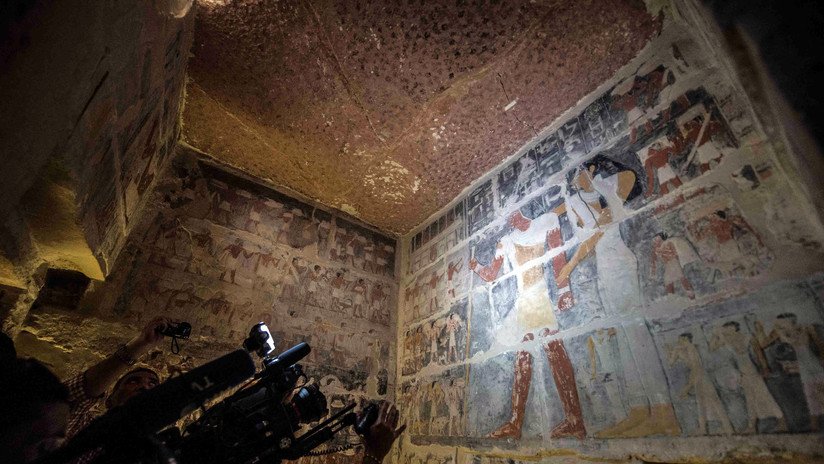 FOTOS: Abren por primera vez al público la cripta de un visir egipcio de 4.000 años de antigüedad