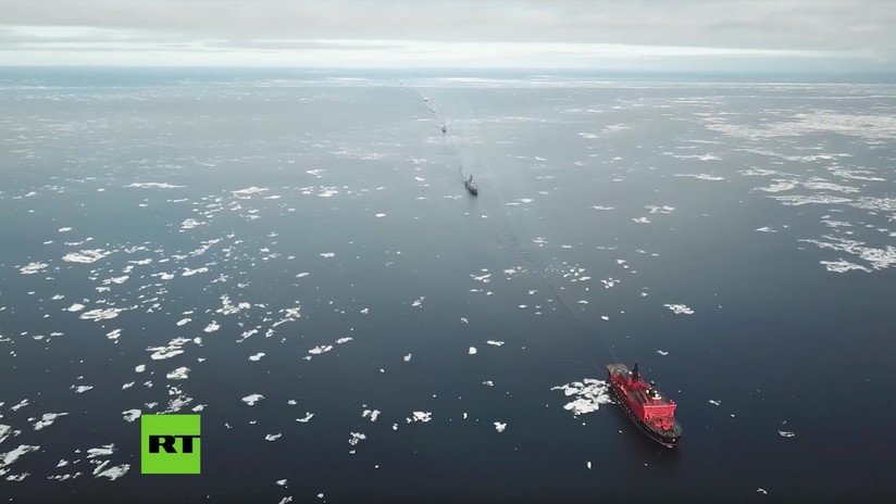 VIDEO: Buques rusos atraviesan el Ártico rumbo a las maniobras militares Vostok-2018