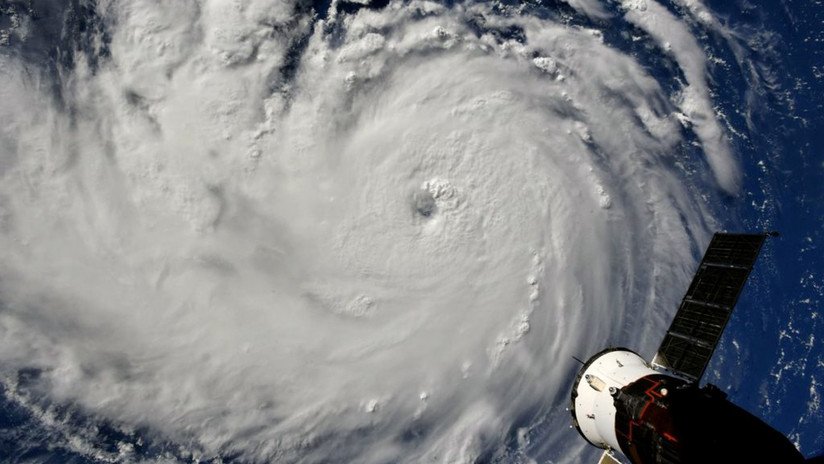 VIDEO: El ojo del huracán Florence se muestra en increíbles imágenes tomadas desde un avión