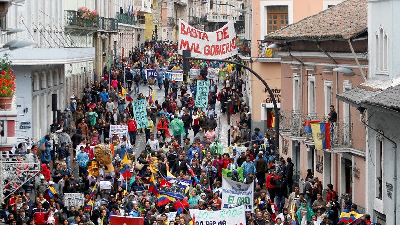Ecuador: Protestan contra políticas de presidente Lenín Moreno en Quito