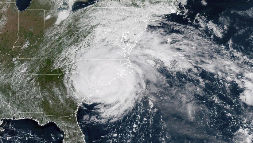 VIDEO: La NASA captura la impresionante llegada del huracán Florence a las costas de EE.UU.