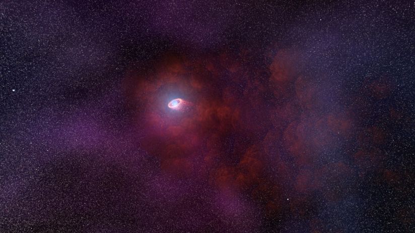 GIF: El Hubble detecta emisiones infrarrojas "jamás vistas" en una estrella de neutrones 