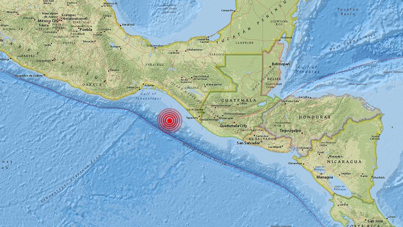 Se registra en México un sismo de magnitud de 5,4