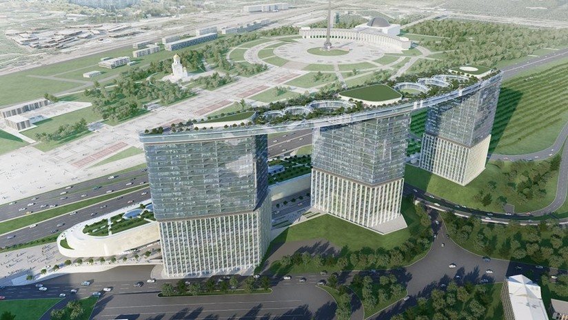FOTOS: Un nuevo proyecto arquitectónico en Moscú construirá tres grandes torres bajo el mismo tejado