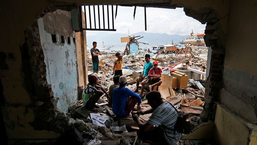 VIDEO: Imágenes satelitales muestran que el tsunami destruyó todo un barrio en Indonesia