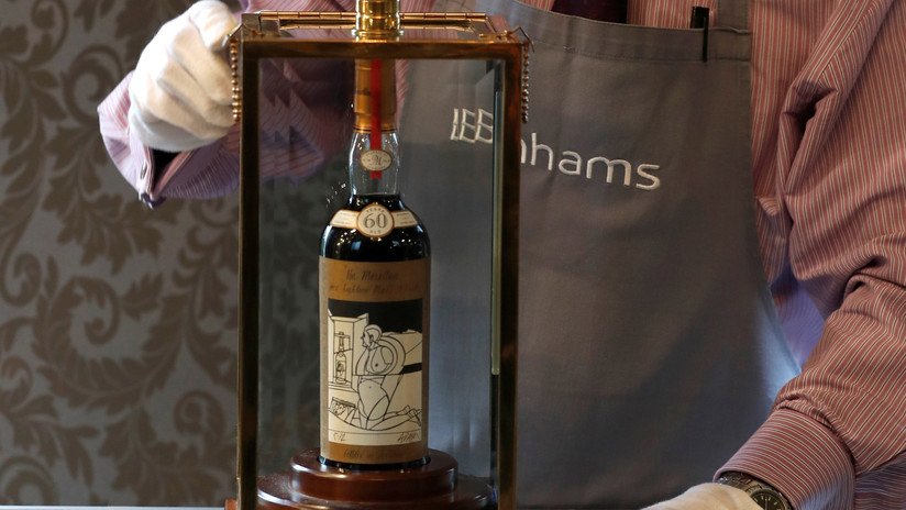 Subastan la botella de whisky más cara del mundo por 1,1 millones de dólares