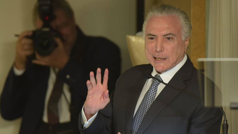 Policía Federal de Brasil pide imputar al presidente Michel Temer por corrupción