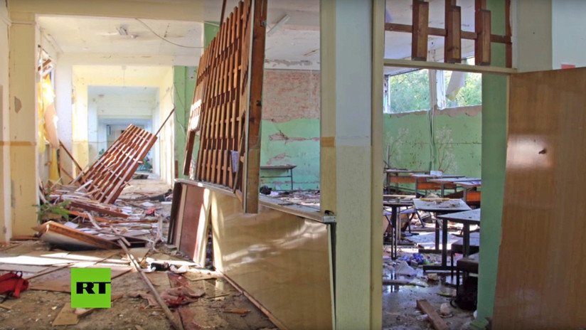 FUERTES IMÁGENES: Primer video desde el interior de la escuela donde ocurió la masacre de Crimea