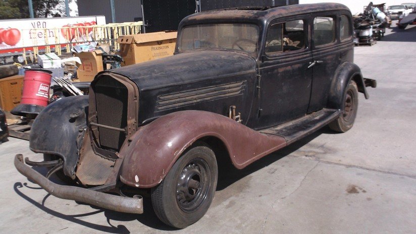 Cápsula del tiempo: Encuentran un Buick de 1934 que pasó 40 años en un contenedor 