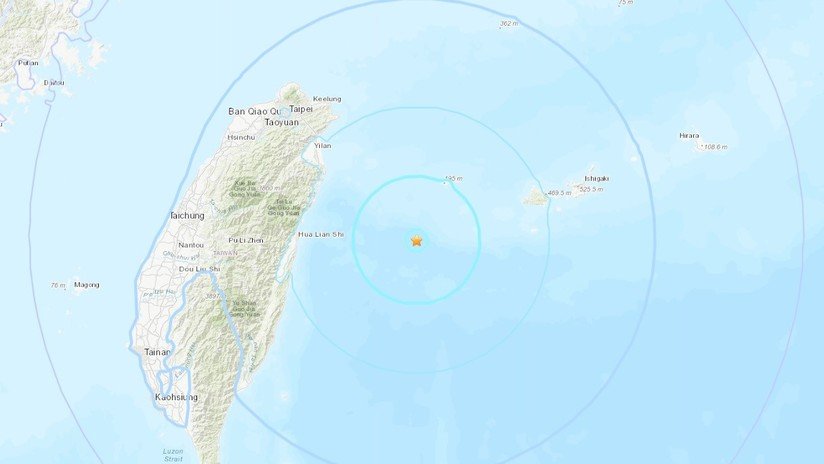 Un sismo de magnitud 5,7 ha sacudido la costa oriental de Taiwán 