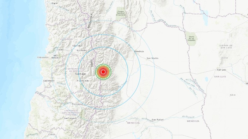 Argentina: Se registra un sismo de magnitud 4,5 cerca de la frontera con Chile