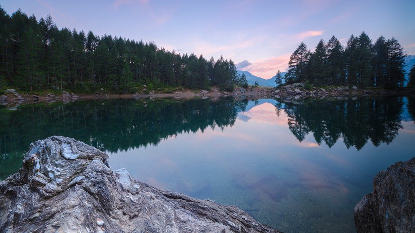 FOTO: Desaparece un lago de los Alpes que inspiró a poetas