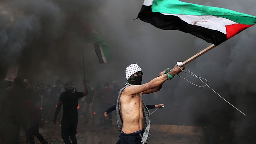 VIDEO: Protestas palestinas en Gaza