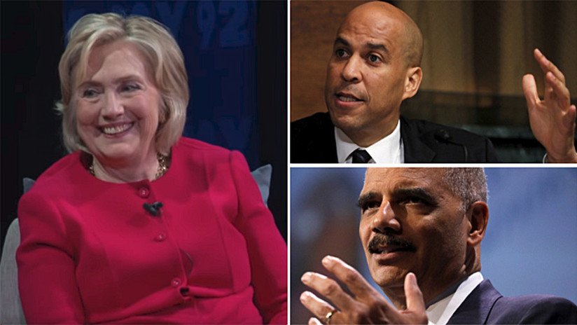 "Todos se parecen": Hillary excusa a una periodista que confundió a dos políticos negros