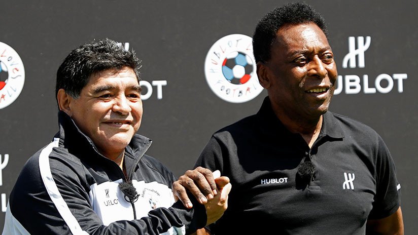La extraña felicitación de Pelé a Maradona por su 58 cumpleaños