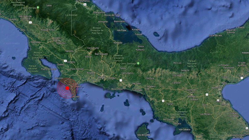Se registra un sismo de 5,9 en la frontera entre Panamá y Costa Rica