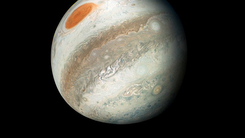 FOTO: La NASA revela una imagen impresionante de las "magníficas nubes" de Júpiter