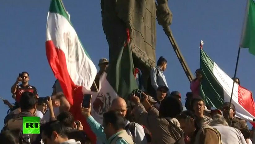 VIDEO: Ciudadanos de Tijuana protestan contra la llegada de la caravana de migrantes