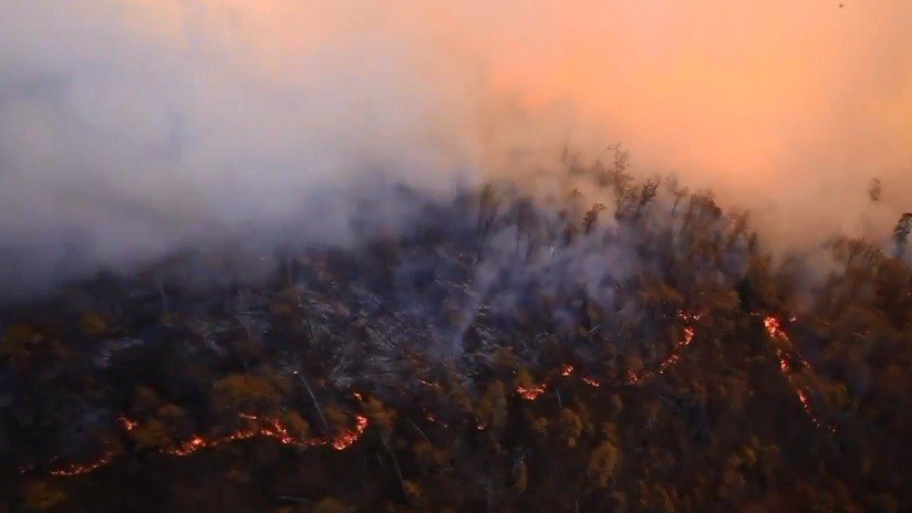 VIDEO: Pentágono muestra imágenes de mortales incendios forestales de California desde un Black Hawk