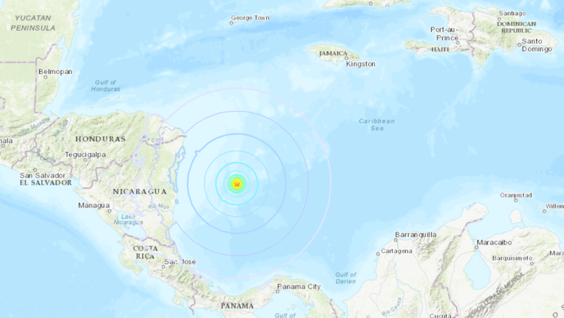 Un sismo de magnitud 6,1 se registra cerca a las costas de la isla colombiana de San Andrés