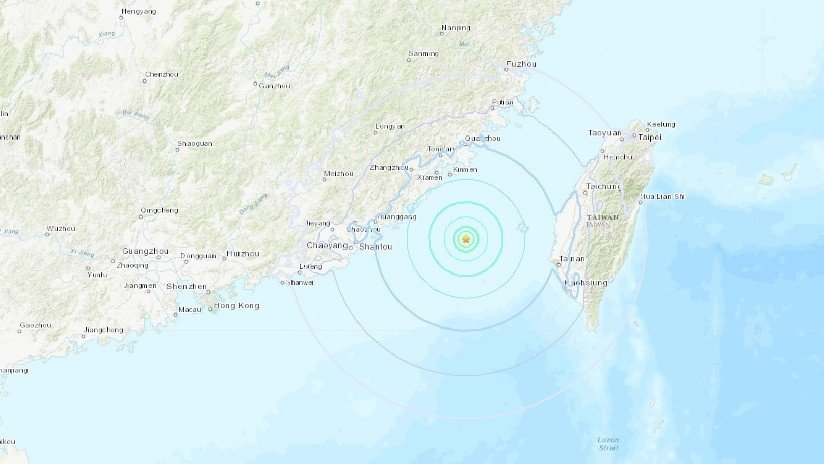 Un sismo de magnitud 6,2 se registra cerca de la isla china de Taiwán