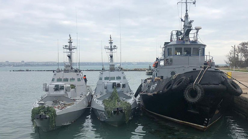 Ucrania confirma que en los barcos apresados por Rusia había agentes de los servicios especiales