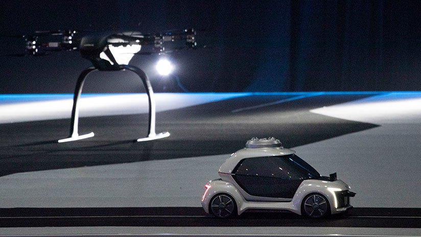 VIDEO: Presentan un taxi volador autónomo que integra un auto eléctrico con un dron