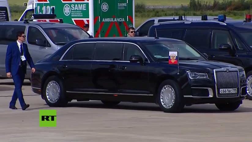 Putin no llega solo: La espectacular limusina Aurus desplazará al mandatario por Argentina (VIDEO)