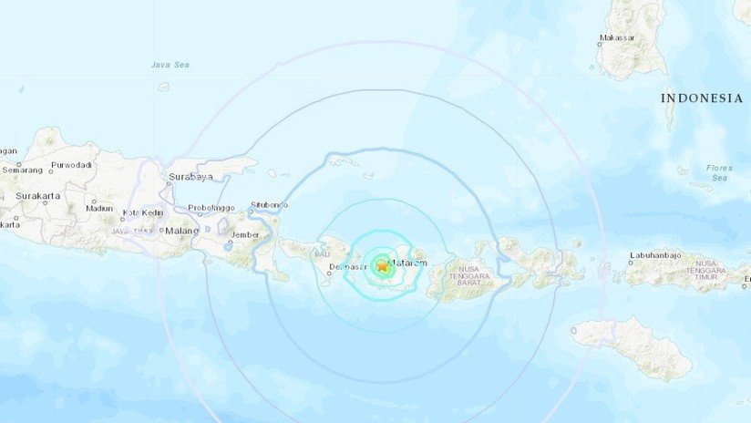 Un sismo de magnitud 5,5 sacude Indonesia