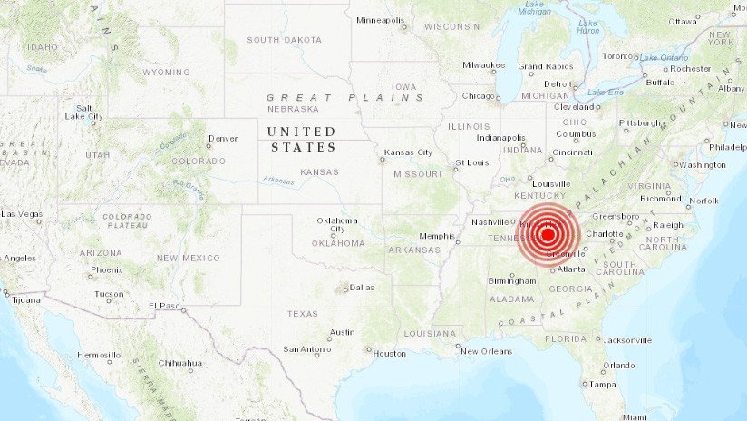 Un sismo de magnitud 4,4 sacude el sudeste de EE.UU.
