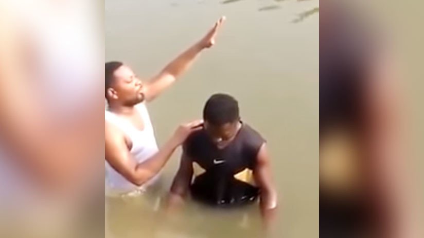 VIDEO: Un joven muere ahogado mientras es bautizado en un río 