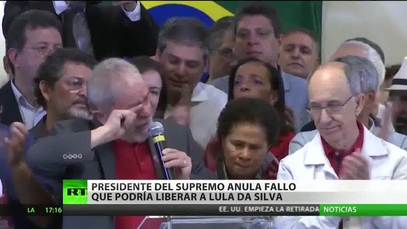 Suspenden en Brasil un fallo que posibilitaba la excarcelación del expresidente Lula da Silva