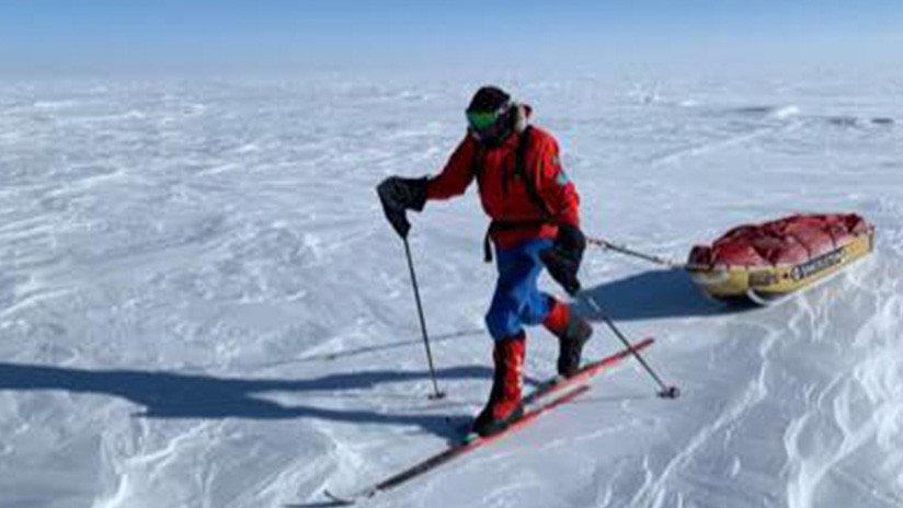 Dos meses de lucha: Un británico y un estadounidense compiten por cruzar la Antártida esquiando