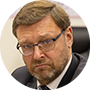 Konstantín Kosachev, jefe del Comité de Asuntos Internacionales de la Cámara Alta de Parlamento ruso