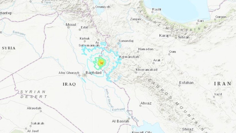 Un sismo de magnitud 5,5 se registra en Irán cerca de la frontera con Irak