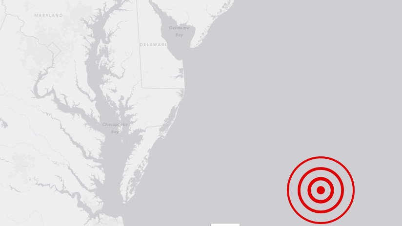 Se registra un sismo de magnitud 4,7 cerca de las costas de Maryland