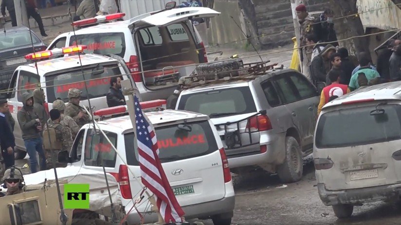 Video de la presunta evacuación de soldados de EE.UU. en helicóptero tras la explosión en Manbij