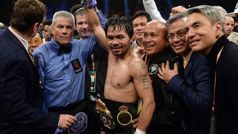 La leyenda filipina del boxeo Manny Pacquiao reta a Mayweather a "pelear de nuevo"
