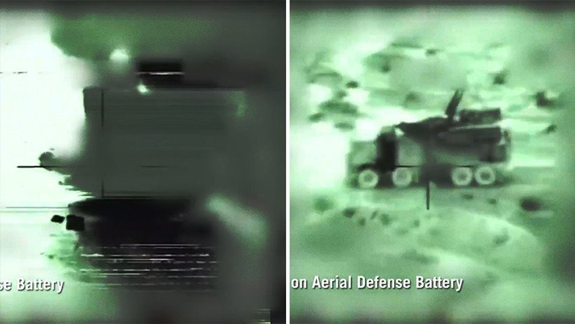 Israel publica un video de su ataque contra baterías de defensa aérea de Siria