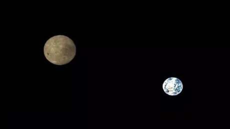 FOTOS: Publican espectaculares imágenes de la Tierra y la Luna, hechas durante la misión Chang'e-4