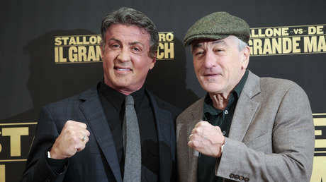 VIDEO: Stallone y De Niro 'ajustan cuentas' en el cuadrilátero