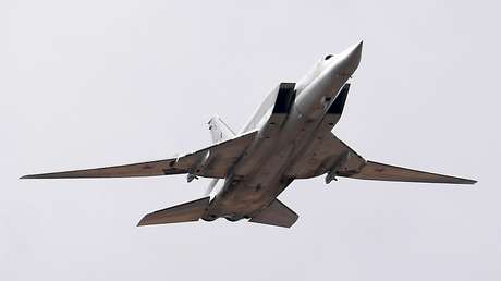 El video del siniestro de un bombardero ruso Tu-22M3