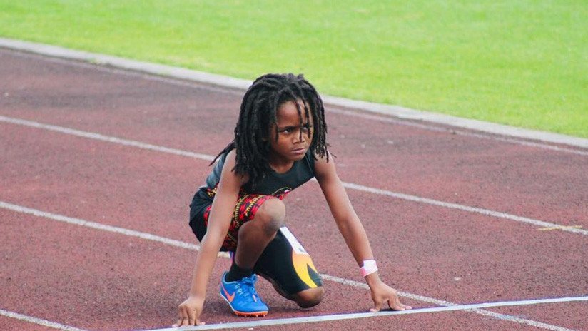VIDEO: Un niño de 7 años corre 100 metros en 13,48 segundos y se acerca al récord mundial de Usain Bolt