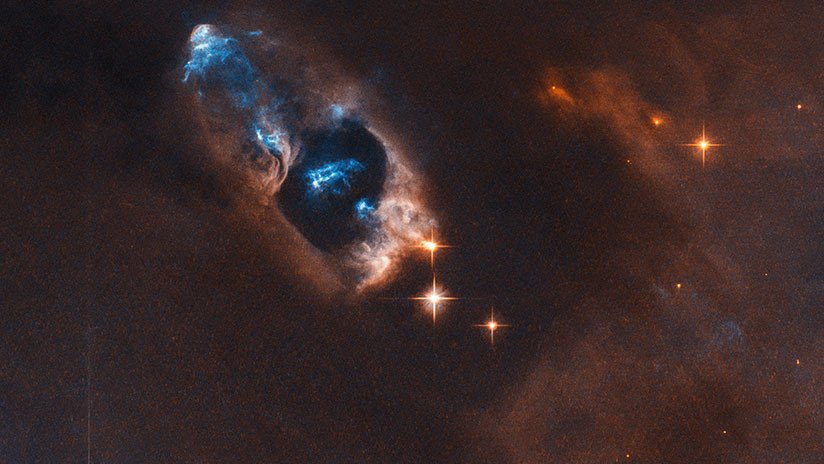 FOTO: El Hubble capta evidencias del nacimiento de una estrella