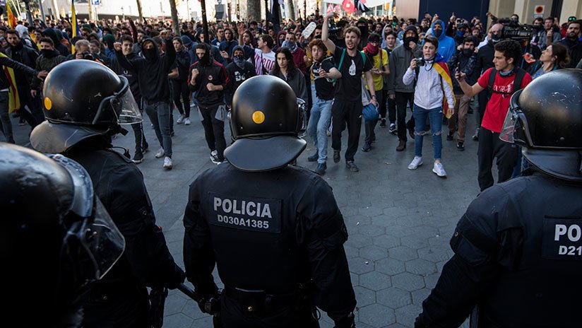 VIDEO: Protestas en Barcelona por el juicio contra los líderes del proceso independentista catalán