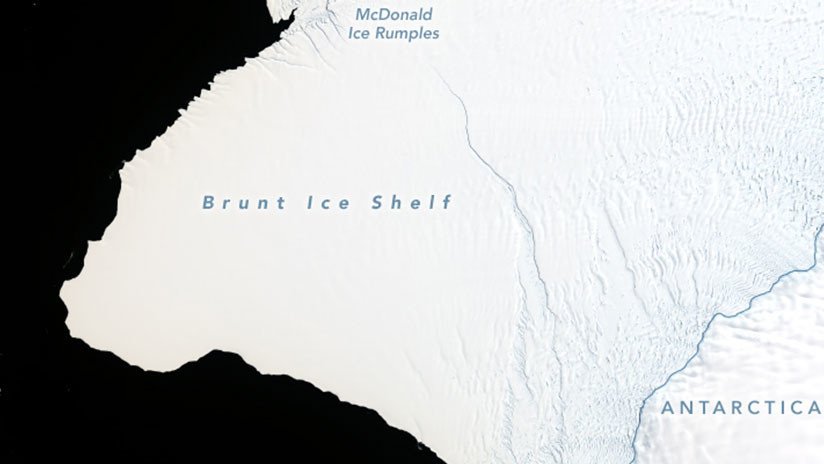 Un iceberg dos veces más grande que Nueva York está a punto de desprenderse en la Antártida