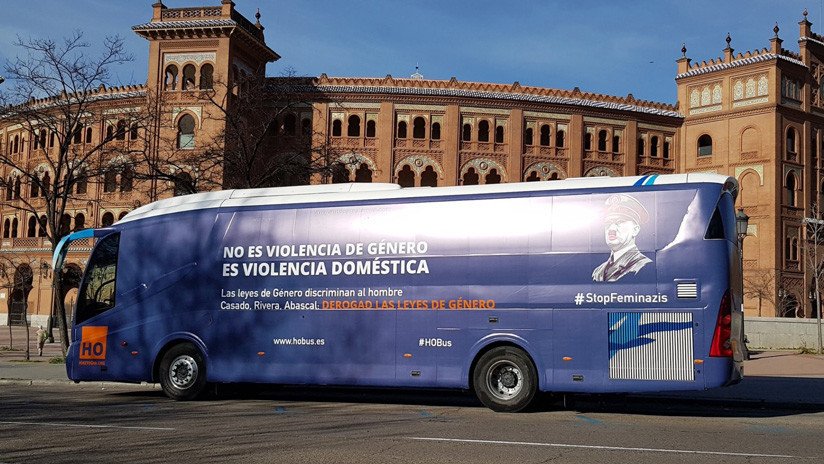 #Stopfeminazis: El nuevo autobús que recorrerá las calles españolas contra las leyes de igualdad
