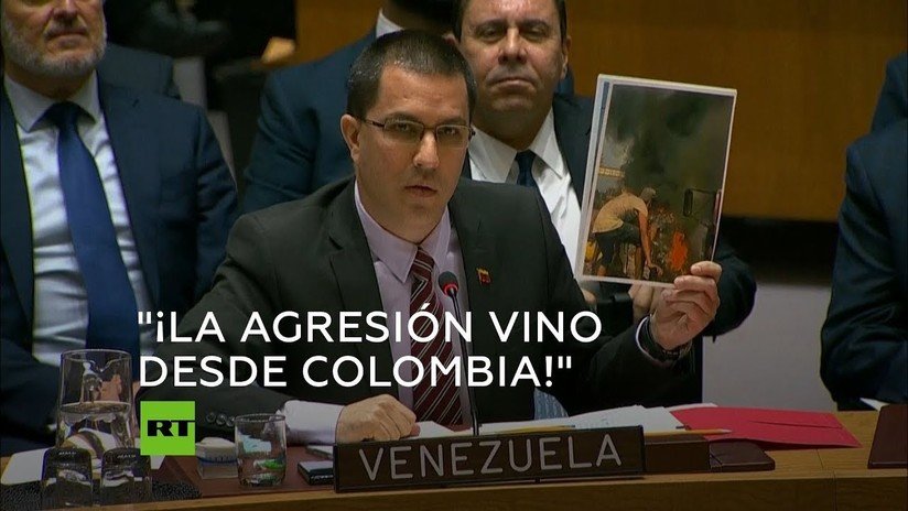 Canciller venezolano: "En la supuesta 'ayuda humanitaria' había material para fabricar armas"